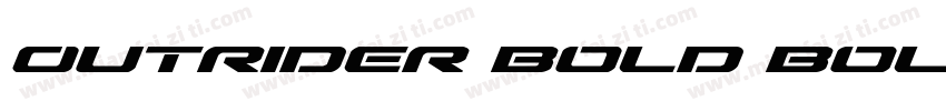 Outrider Bold Bold字体转换